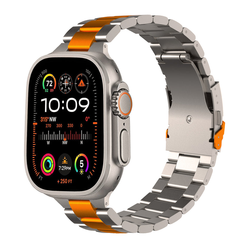 Pulseira de titânio estilo empresarial para Apple Watch