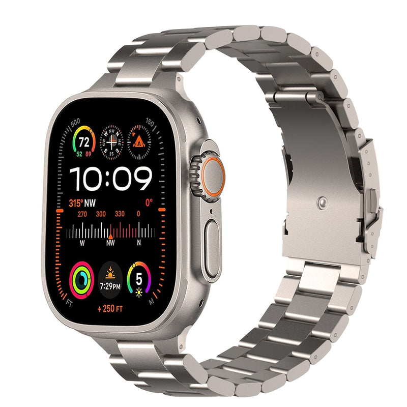 Pulseira de titânio estilo empresarial para Apple Watch