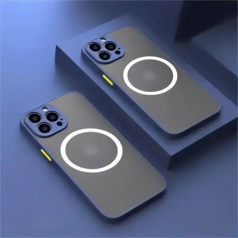 Capa Magnética Matte Magsafe para iPhone - Proteção Premium para Todos os Modelos