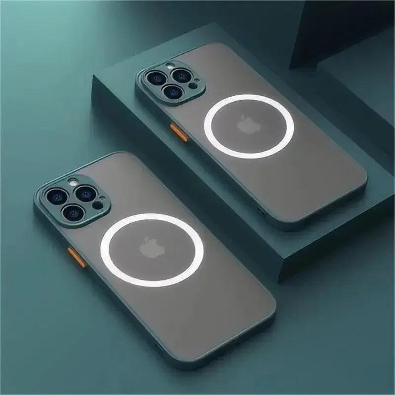 Capa Magnética Matte Magsafe para iPhone - Proteção Premium para Todos os Modelos