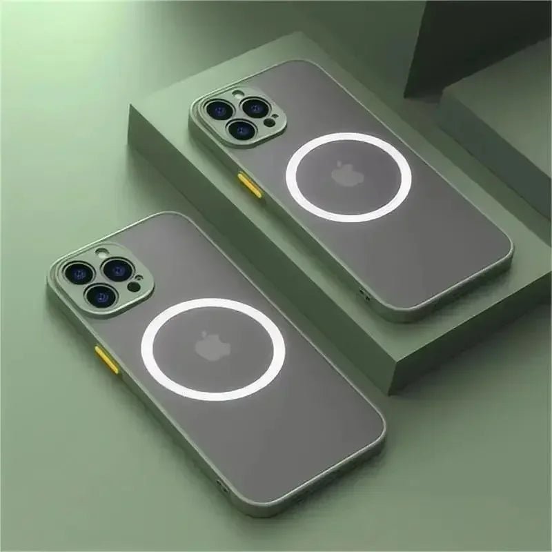 Capa Magnética Matte Magsafe para iPhone - Proteção Premium para Todos os Modelos